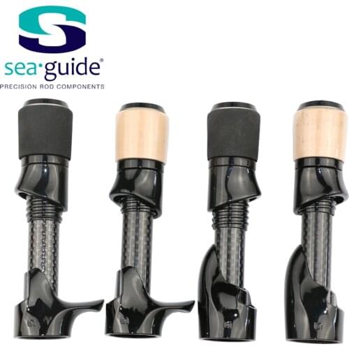 SeaGuide 1Set Size 16 2A Cork EVA Aluminium Trim Hood Spinning Casting Reel Seat Set DIY Rod Building Component Repair Accessory