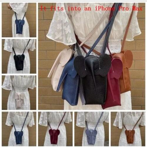 100% Real Leather Elephant Mobile Phone Bag Y3 ppclee Women Bag New Trendy Cowhide Skin Bag Shoulder Crossbag Messenger Bags