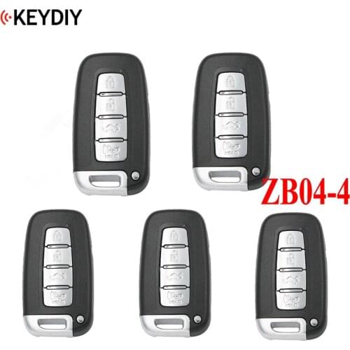 5PCS/LOT,KEYDIY Universal Smart Key ZB04-4 for KD-X2 Car Key Remote Replacement Fit More than 2000 Models