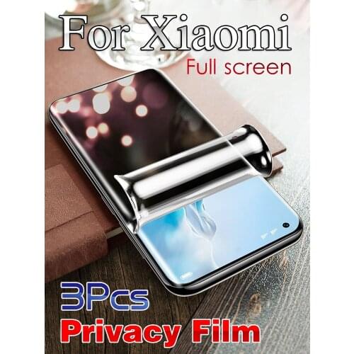 Mi 10 Ultra Privacy Screen Protector For Xiaomi 11Ultra Mi11 Pro Anti-Peeping Hydrogel Film Xiaomi10Pro Mi10Lite Soft Mi11Lite
