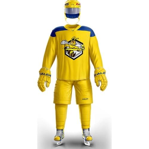 COLDOUTDOOR yellow ice training hockey jersey