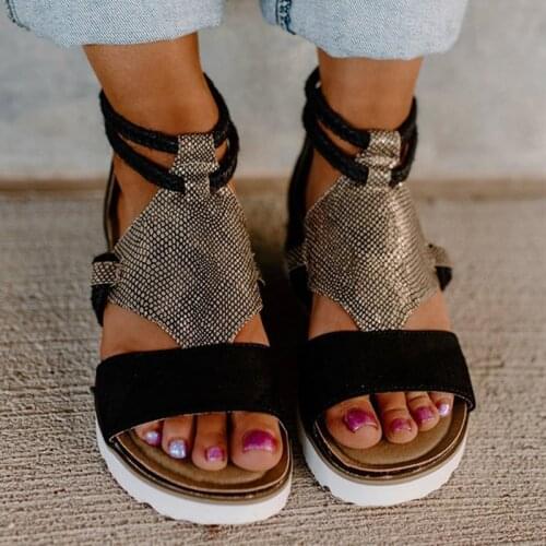 Women Sandals Retro Wedges Shoes for Women Summer Sandals Platform Shoes Female Heels Sandals Chaussure Femme 2021 Summer Shoes