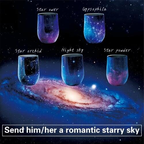 Starry Cup Romantic Thermos Shining Lover Cups Office/Home 304 Big Belly Cup Teenager Gift Winter Hot Water Cool Thermal Mug