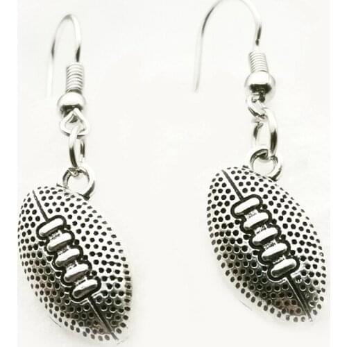2020 Fashion Rugby Player Earrings Pendant Earrings DIY Handmade Souvenir Jewelry Gift