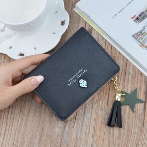 2020 Fashion Women Wallets Small Leather Purse Female Ladies Card Bag For Ms Female Purse Money Clip Wallets