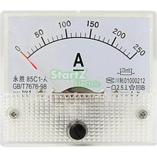 DC Analog Meter Panel 300A AMP Current Ammeters 85C1 0-300A Gauge
