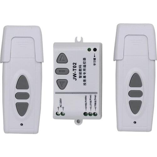 AC220V RF Wireless Remote Control Switch System UP&DOWN/Motor Reversing Controller 1pc Receiver 2pc Transmitter