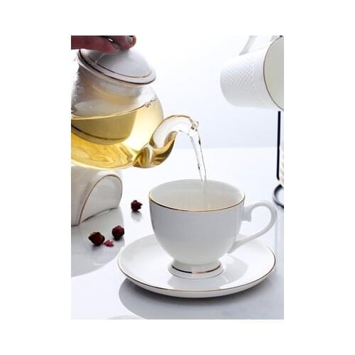 British Style Luxury Phnom Penh Bone China Coffee Cup Set European High-end Afternoon Tea Gift Set Home Decoration Accessories