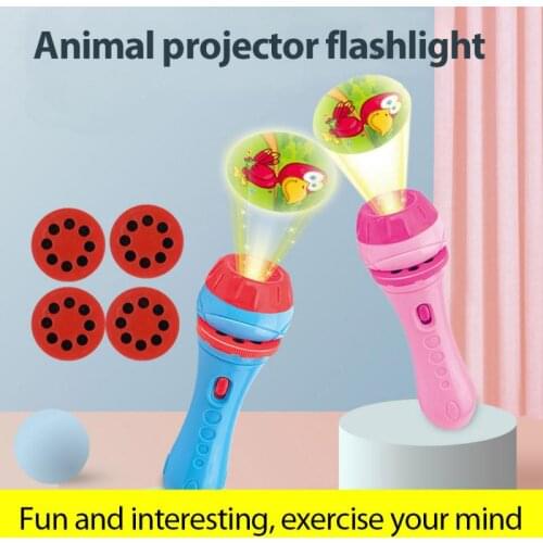 Childrens Early Education Bedtime Storytelling Projector Flashlight Baby Projection Science And Education Toys
