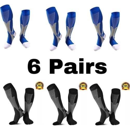 Dropshipping Compression Socks Football Soccer Stockings 20-30 Mmhg For Anti Fatigue Athletic Nursing Medical Varicose Veins