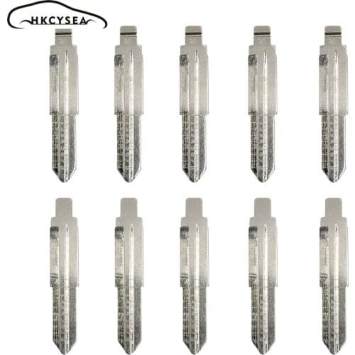 HKCYSEA NO. 08 Engraved Line Key Blade Blank Scale Shearing Teeth Uncut Key Blade 08# TOY38R for Daewoo