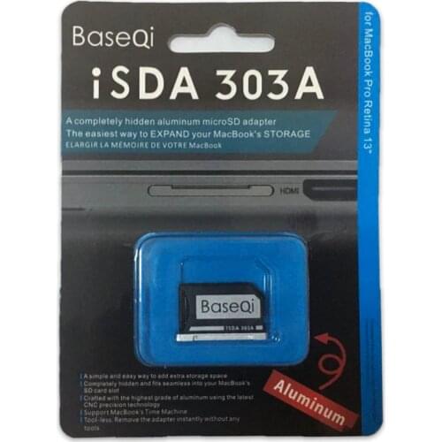 Perfect Fit Baseqi Aluminum MiniDrive Card Adapter For Macbook Pro Retina 13'' 303A