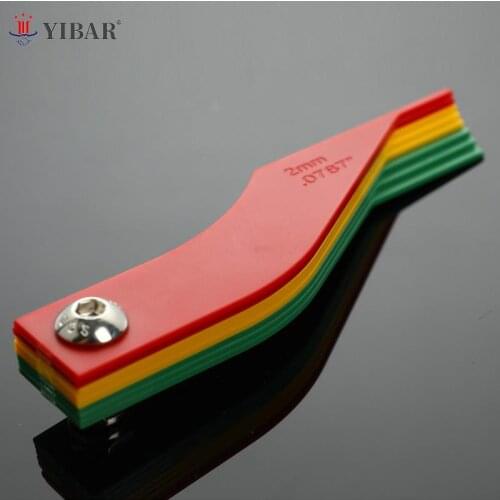 1 Set Gauge Feeler Tester Scale Lining Thickness Wear Meter Thickness Gauge Handy Measuring 8 In 1 Brake Pad Measuring Tool