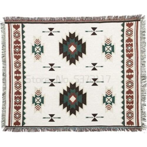 Camping Outdoor Blanket Bohemia cotton Throw Blanket sofa cover 7 size camping scarf blanket good quality