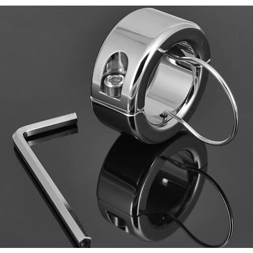 300g Weight Stainless Steel Metal Screw Locking Penis Rings,Scrotum Testicle Lock,Cock Ring,Cock Clamp,Adult Game,Sex Toys A086