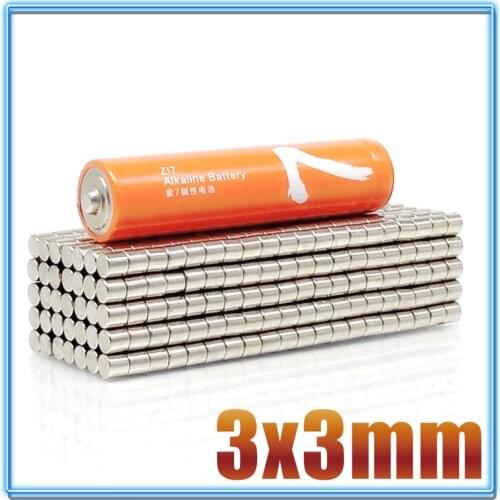 10~10000PCS 3x3 mm Search Minor Disc Magnet 3mmX3mm Bulk Small Round Magnets 3x3mm Neodymium Round N35 Strong Magnets 3*3 mm 3mm