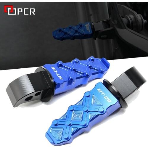 Moto Accessories CNC Folding Footrests Foot pegs Foot Rests Pegs Rear Pedals Set For Yamaha MT 09 MT09 MT 07 2014-2020 2019