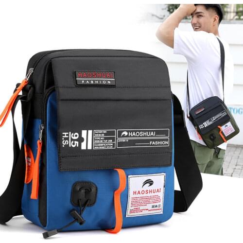 High Quality Mens Cross Body Top Handle Bag Military Fashion Trends Casual Handbag Nylon Sling Shoulder Messenger Tote Bags