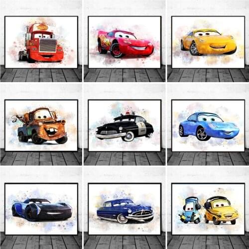 Disney Pixar Cars 5D DIY Diamond Painting Diamond Embroidery Full Drill Square Mosaic Picture Cross Stitch Kits Home Decor Gift