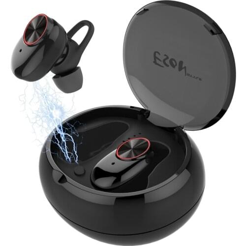 True Wireless Earphones TWS Bluetooth In-Ear Stereo Headset Mini Sports Gaming Earbuds with microphone for Handsfree Phones