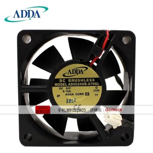 NEW ADDA AD0624UB-A70GL 24V 0.16A 6CM 6025 frequency cooling fan