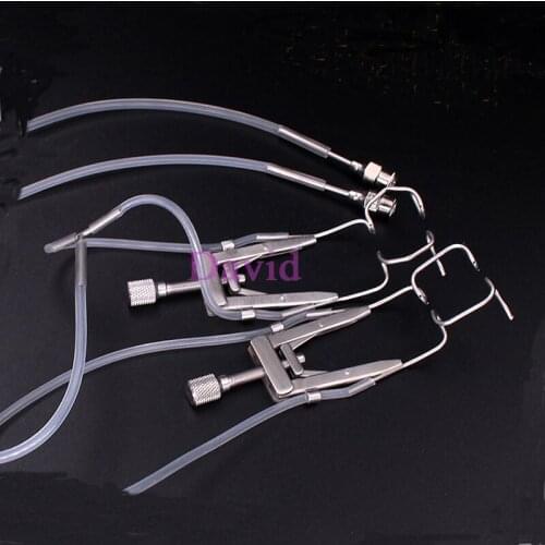 Ophthalmic flush eyelid opener stainless steel eyelid flushable opener adjustable hospital ophthalmic microscope