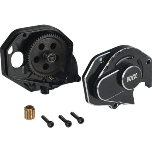 KYX Racing CNC Complete Transmission Gearbox Upgrades Part Accessories for 1/24 RC Crawler Car Axial SCX24 Deadbolt JLU C10 B-17