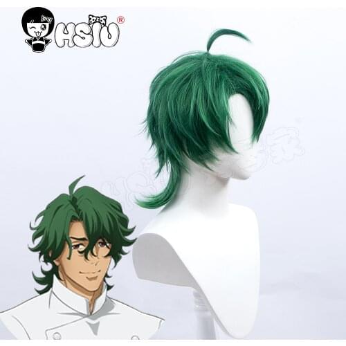 SK∞ JOE Cosplay Wig Anime SK EIGHT cosplay「HSIU 」green Short Hair+Free wig cap Fiber synthetic wig SK8 the Infinity SK EIGHT