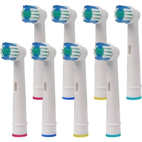 8Pcs Replacement Electric Toothbrush Heads for Braun oral vitality brush heads nozzles for tooth brush Sensitive Clean