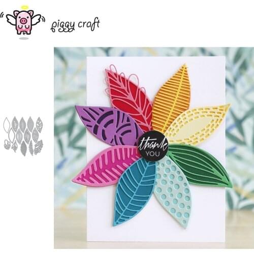 Piggy Craft metal cutting dies cut die mold Various leaf decoration Scrapbook paper craft knife mould blade punch stencils dies