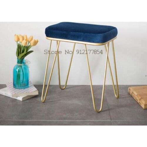 Dressing stool light luxury makeup stool ins makeup chair small bedroom dressing table stool Nordic modern minimalist net red st