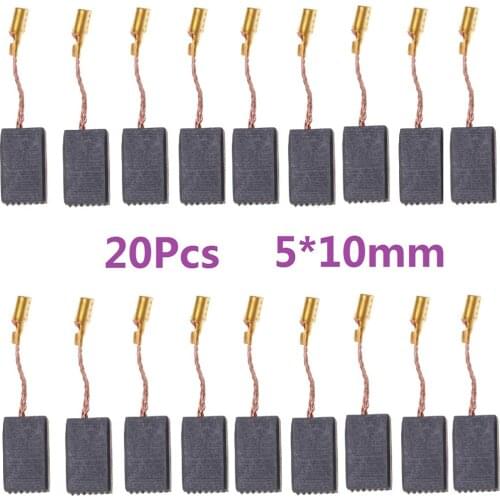 20Pcs Carbon Brushes 5*10*15mm For Bosch 125 14-150 Electric Motor Angle Grinder Electric Motor Power Tool Accessories