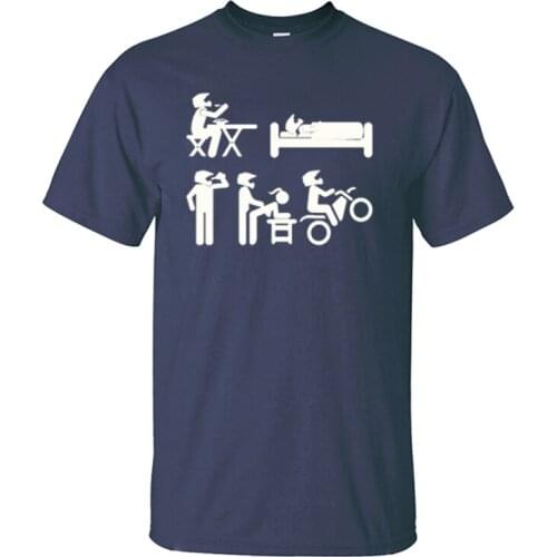Humor Joke Eat Sleep Drink Make Love Motorcycle Life T Shirt Funny Dirt Bike Rider T-Shirt Motobikers Never Take Helmets Off Tee