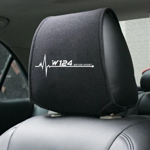 1PCS Hot car headrest cover fit for Mercedes Benz W124 W211 E220 E420 E430 C S R GLA GLK Accessories Car Styling