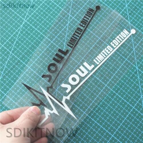 1pc Heart Car Sports Decal Sticker Styling Window Door Decoration For kia soul 2018 2010 2011 2017 2012 accessories