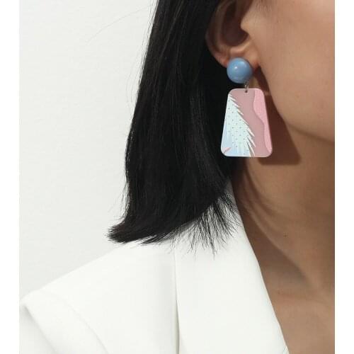 2021 Trend Korean Style Romantic Dangle Earrings Set Cute Womens Geometric Stud Earrings Punk Jewellery Party Unusual Earrings