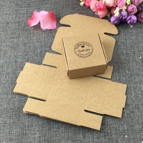 30pcs/lot Kraft Paper Window Box Handmade Soap Wedding Favor Gift Candy Package Brown Boxes Free Shipping