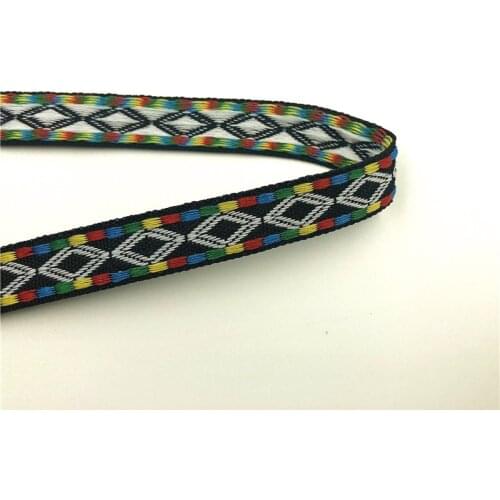 5Yards 12mm 1/2'' Wedding Party DIY Ribbon Gifts Package Geometric Woven Jacquard Ribbon Straps Belt Craft Hair Accessories