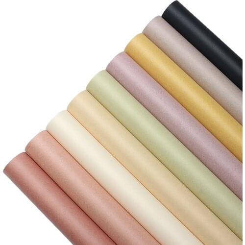 8 Meters/roll Japanese Style Soft Color Flower Wrapping Paper Waterproof Kraft Paper for Birthday Valentines Day Gift Packaging