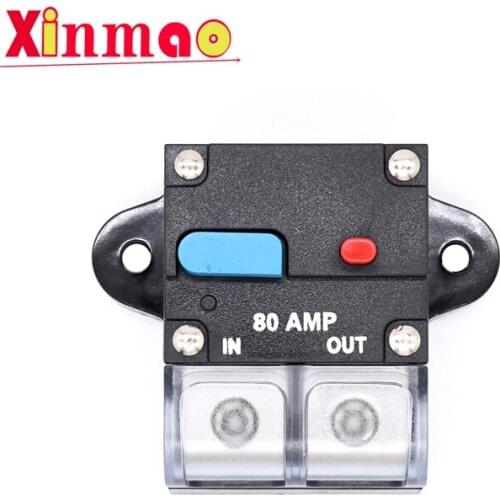 Pure copper 300A 12V Car Truck Audio Amplifier Circuit Breaker Fuse Holder AGU Style Stereo Amplifier Refit 4GA to 4GA Cable