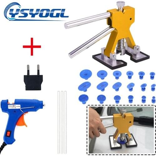 Auto Tools Car Dent Repair Tool No Paint Clamp Clamp Puller Strong Suction Cup Glue Gun Body Dent Removal Tool 2021