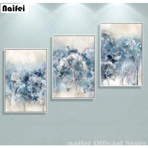 5d diy diamond painting Dandelion wall art full square round drill embroidery plant mosaic Cross stitch kit flower home decor