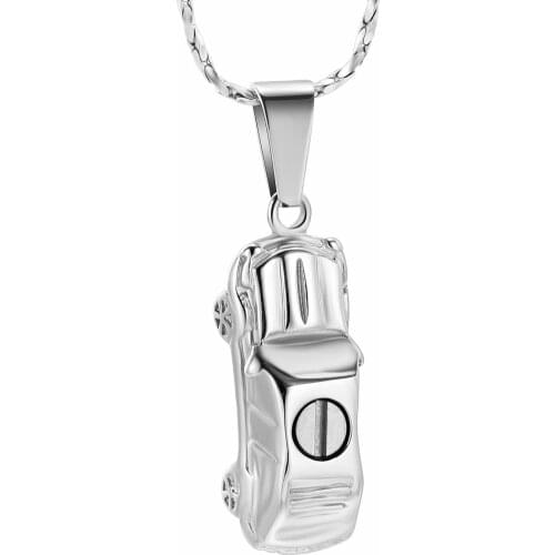 Cremation Jewelry for Ashes Little Car Shape Urn Pendants for Ashes Holder Memorial Keepsake Urn Necklace for Women Men