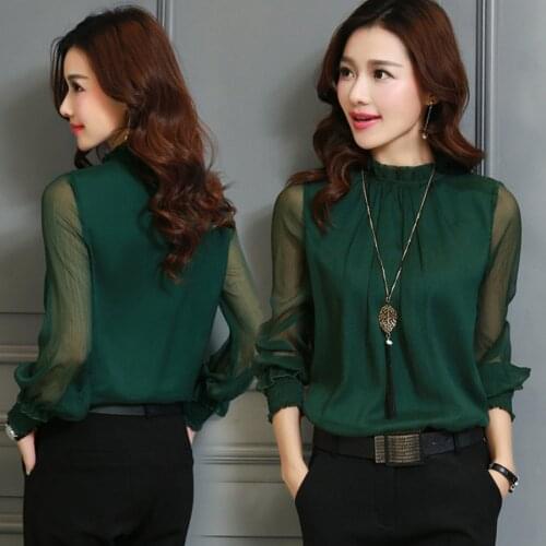 Lace Girl Womens Chiffon Blouses