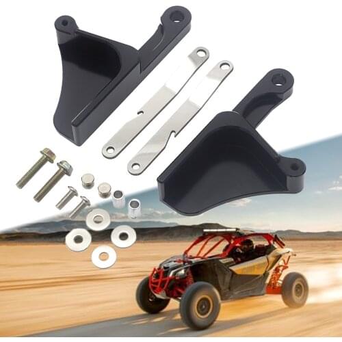 Left & Right Red Black Gold Billet Aluminum Anodized Door Handle Sets Fit For Can-Am Maverick X3 2017 2018 2019 2020