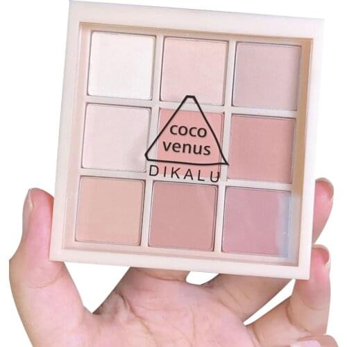 9 Color Matte Eyeshadow Palette Natural Make Up Eye Shadow Long Lasting Silky Eye Makeup Korean Cosmetics Maquillaje TSLM1