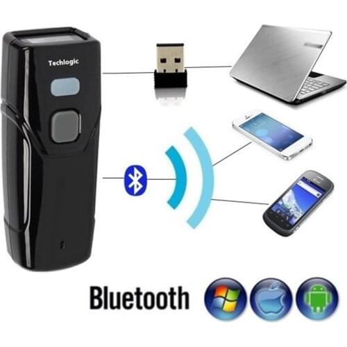 Mini Bluetooth Scanner CCD Wireless USB Wired Bar Code Scanner Portable Barcode Reader Pocket Bar Gun for Windows IOS Android