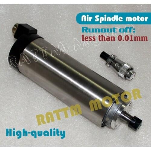 800W 0.8kw Air cooled Spindle motor runout-off 0.01mm ER11 220V 24000rpm 4pcs bearings for CNC Router Engraving Milling Machine