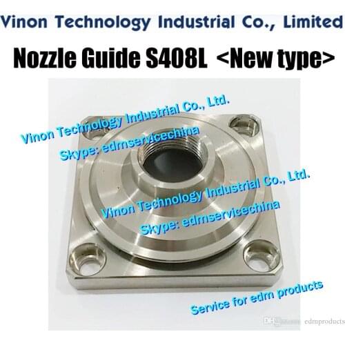 S408L edm Nozzle Guide for Taper (New type) 50x15x19mm, Upper Water Nozzle Holder NOZZLE BASE for Sodic A500, A350 wire-cut edm