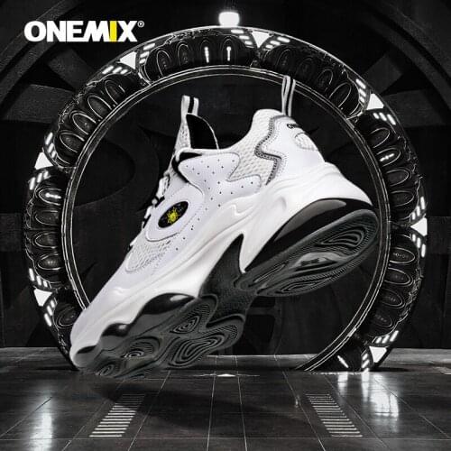 ONEMIX Men High-end Tennis Shoes Air Cushion Platform Shuhe Street Sports Shoes Athletic Shoes Comfortable Soft Running shoes